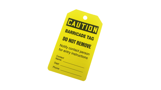 Industrial Plastic Safety Tag With Customization For Different Applications