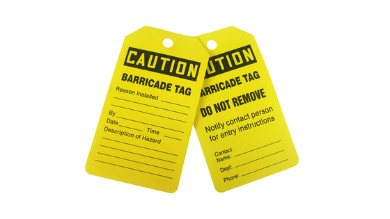 Industrial Plastic Safety Tag With Customization For Different Applications