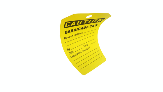 Industrial Plastic Safety Tag With Customization For Different Applications