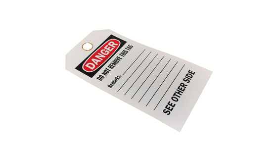 Enhanced Safety Measures Plastic Safety Tag with Long Lasting Durability
