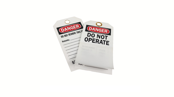 Enhanced Safety Measures Plastic Safety Tag with Long Lasting Durability