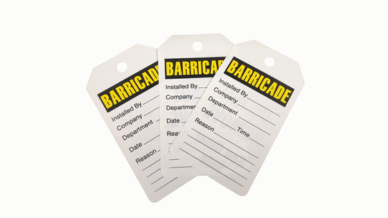 Custom Design Plastic Safety Tag for Your Customized Design