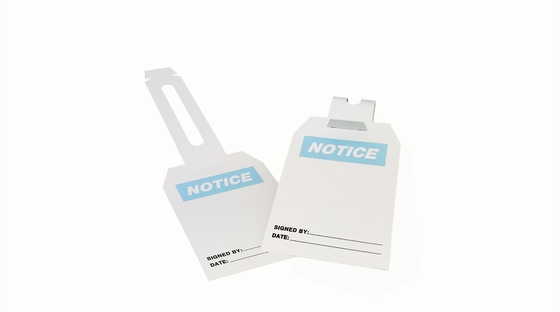 Plastic Safety Tag with Customized Logo for and Customized Logo