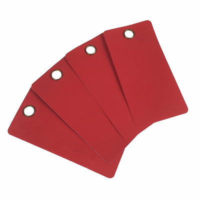 Customized PVC Safety Tag With String Ties 3in*6 1/4in Durable Material And Logo