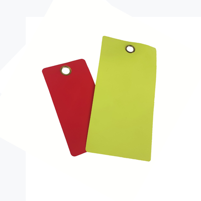 Colorful Printed Custom Plastic Safety Tags for Workplace Visibility