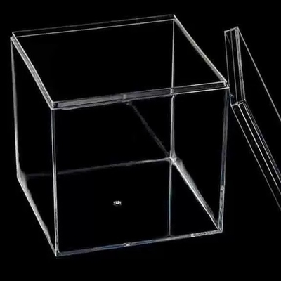 Custom Size Rectangle Clear Plastic Box Transparent Acrylic Box with Lid