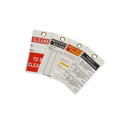Custom Safety Lockout Tag with Logo/Text Printing - Plastic Material