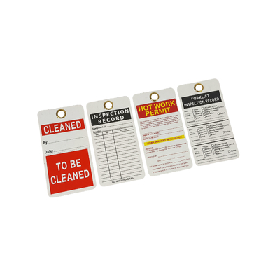 Custom Safety Lockout Tag with Logo/Text Printing - Plastic Material