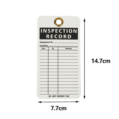 Custom Safety Lockout Tag with Logo/Text Printing - Plastic Material