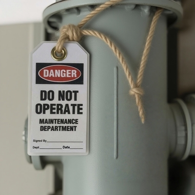 Customize  Laminating Waterproof Plastic Lockout Tagout Danger Tag
