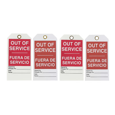 Eco-Friendly PVC Safety Lockout Tag  Inspection Tag for Printed Lockout Tags