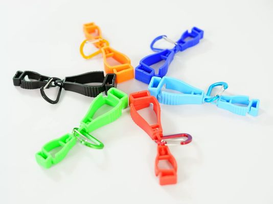 Safety Work Gloves Anti-lost Glove Grabber High Strength POM Plastic Fixing Buckle Glove Clip Holder With Dual Clips