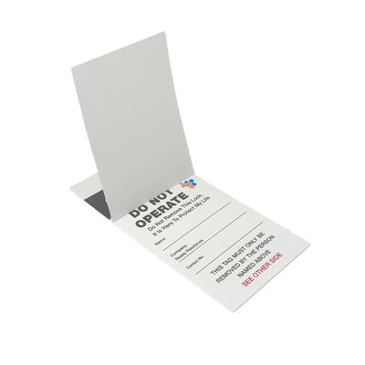 Hot Sale Customized  PVC Safety Warning Tag Water-Proof Plastic Lockout Danger Sign Safety Tag