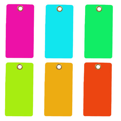 Customized Eco-Friendly Waterproof PVC Hang Tag 146*76mm 25pcs/bag for Industrial Safety