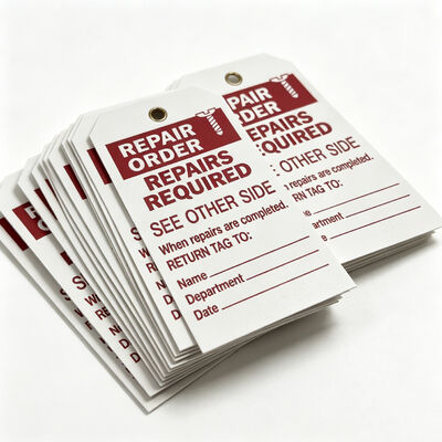 Waterproof Plastic Hang Tags with Writable Surface and Customizable Dimensions for Brand Labels