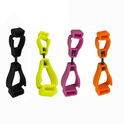 Custom Plastic Glove Clip Safety Interlock Multi-Color Plastic Glove Clip