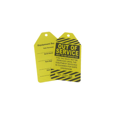Custom Waterproof PVC Safety Tag with Digital Printing for Lockout Tagout Equipment Warning