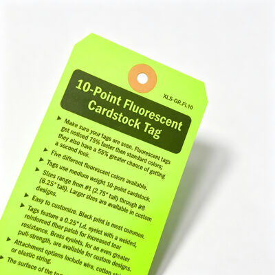 Custom Waterproof Tear Resistant Plastic Hang Tag for Industrial Safety and Lockout Applications