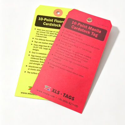 Custom Waterproof Tear Resistant Plastic Hang Tag for Industrial Safety and Lockout Applications