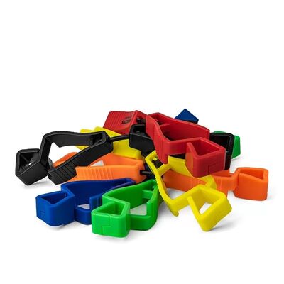 Plastic Glove Clips Custom Logo Printing Durable Work Glove Holder Polyethylene Material Multiple Color and Size Options