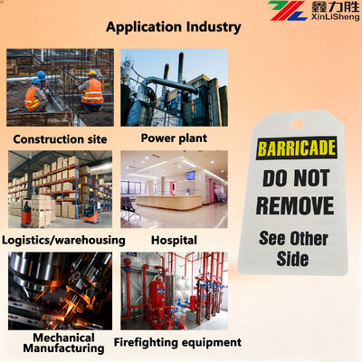 Weatherproof Tear Resistant Customizable Safety Tag and Lockout Tagout Tag for Industrial Loto Systems