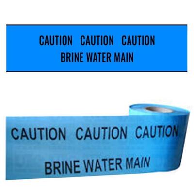 Custom Printed Logo Warning Tape Blue Color PE Coded Durable Non-Detectable Underground Warning Tape for Construction Safety and Utility Marking