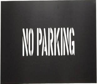 Chemical - Resistant No Parking Stencil , Durable Traffic Marking Stencils