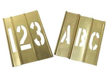 Adjustable Brass Interlocking Stencils For Letters And Figures