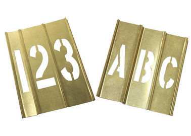 Golden 92pcs Brass Interlocking Stencils Kit Advertise Printing