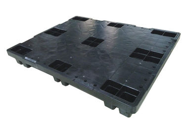 Square Shape Black Plastic Pallets , Injection - Molded Plastic Export Pallets