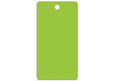 Blank Safety Lockout Tags Hi - Visibility Fluorescent Greenardstock Material