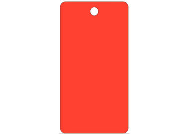 Blank Pure Color Lockout Plastic Safety Tag Hi - Visibility Fluorescent Green Cardstock