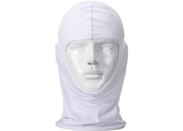 Face Shield Balaclava Face Mask White Color Fire Resistant Knitted Fabrics