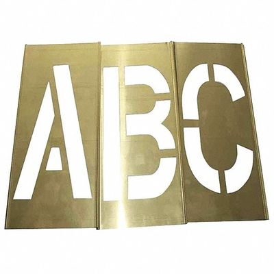 Adjustable Brass Interlocking Stencils Letter And Number Sets For Printing