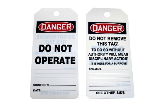 Danger Tag By The Roll PVC Sign Legend Do Not Remove This Tag  Sign Header Danger