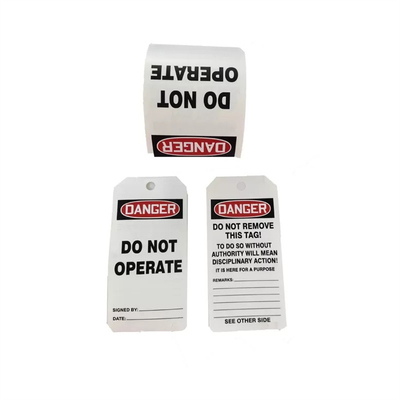 By The Roll PVC Sign Legend Do Not Remove This Tag Sign Header Danger